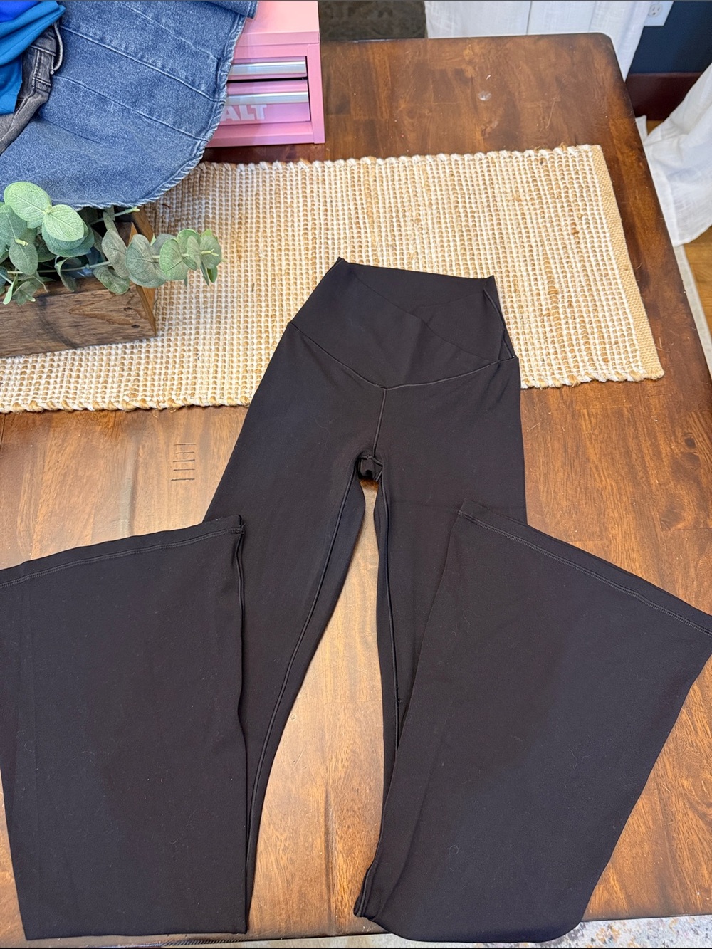Offline by Aerie High-Waisted Black Flare Yoga Pants